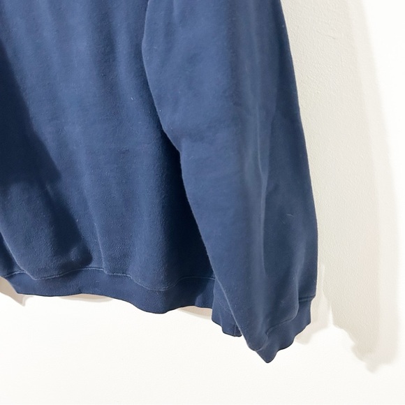Hurley Blue Pullover Hoodie with Drawstring Sweatshirt Ribbed Cuffs / Waistline - Picture 8 of 11